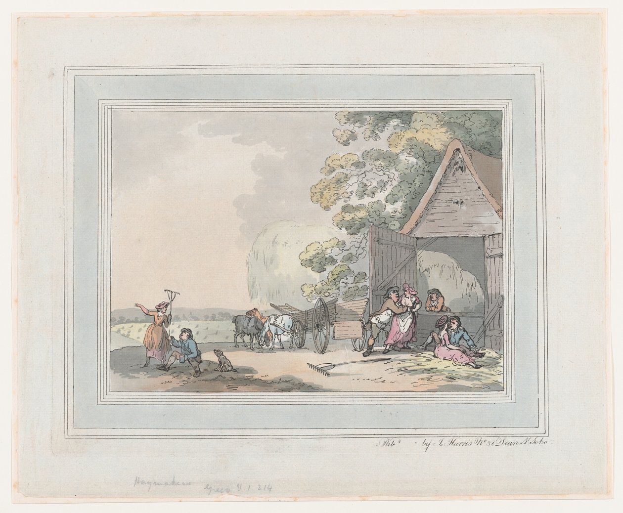 صانعي القش ، 1787. ، 1787. بواسطة توماس رولاندسون