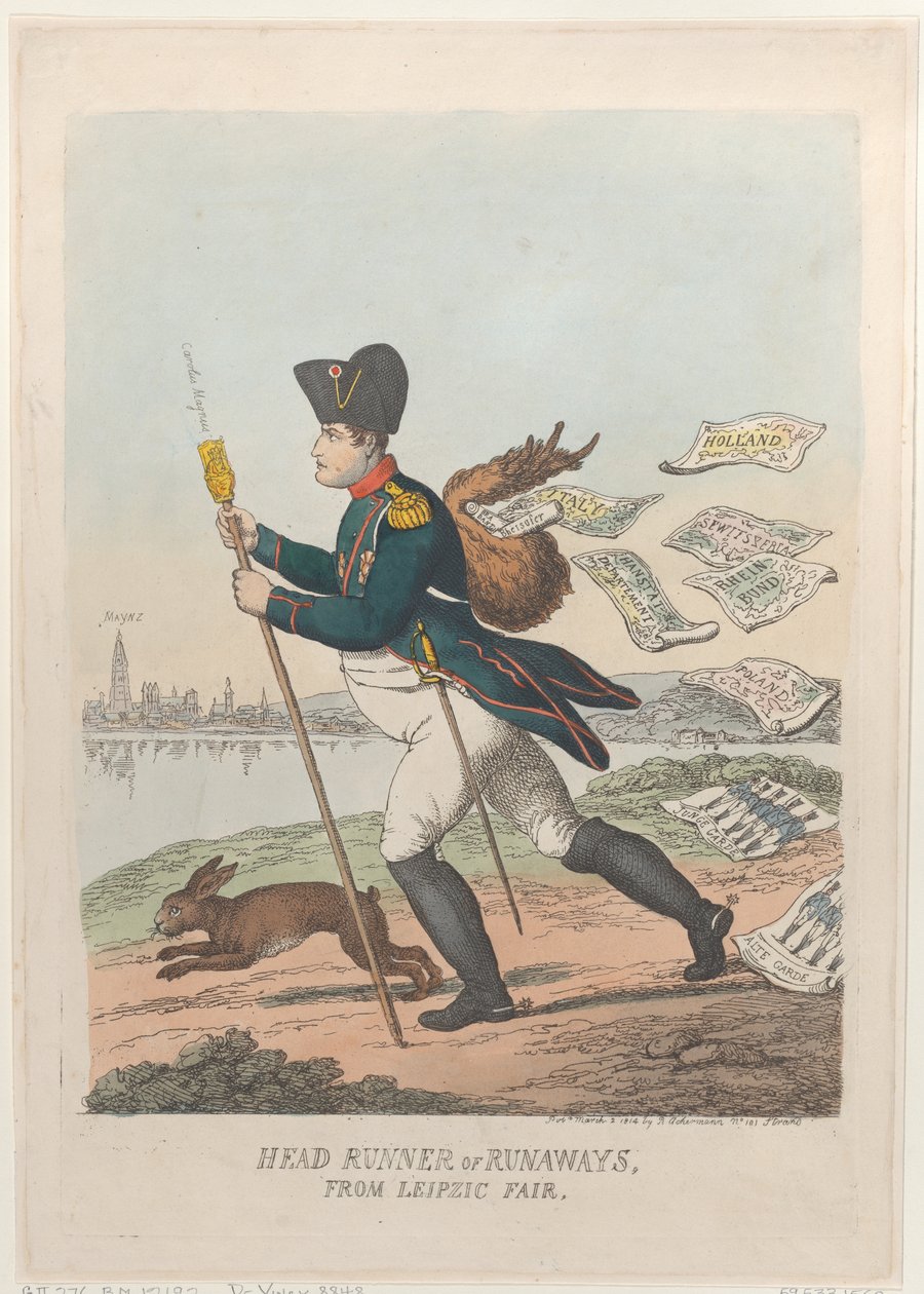 عداء رئيسي أو هاربون من معرض لايبزيك ، 2 مارس 1814 ، 2 مارس 1814. بواسطة توماس رولاندسون