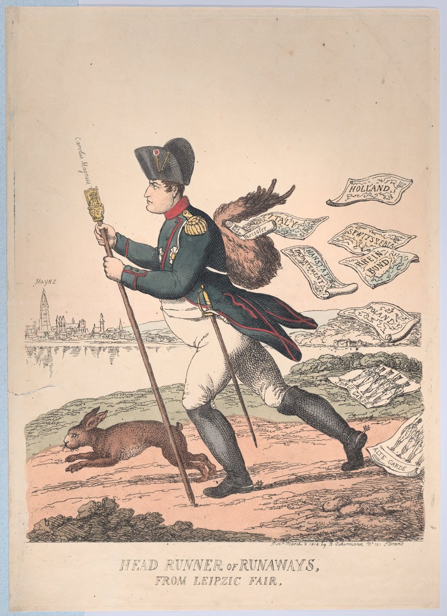 عداء رئيسي أو هاربون من معرض لايبزيك ، 2 مارس 1814 ، 2 مارس 1814. بواسطة توماس رولاندسون