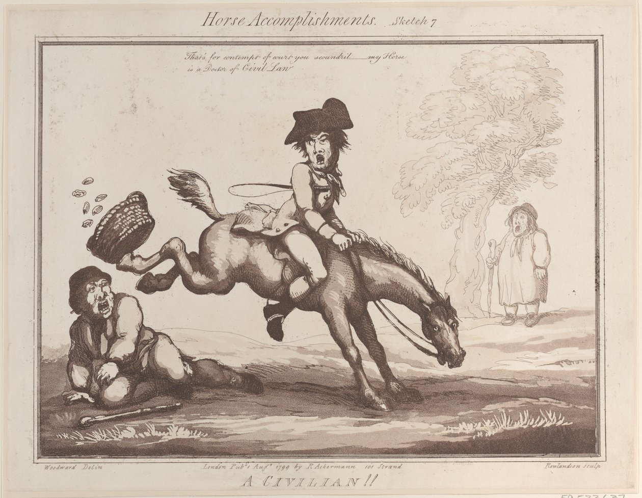 إنجازات الخيول ، رسم 7: مدني !! ، 1 أغسطس 1799 ، 1 أغسطس 1799. بواسطة توماس رولاندسون