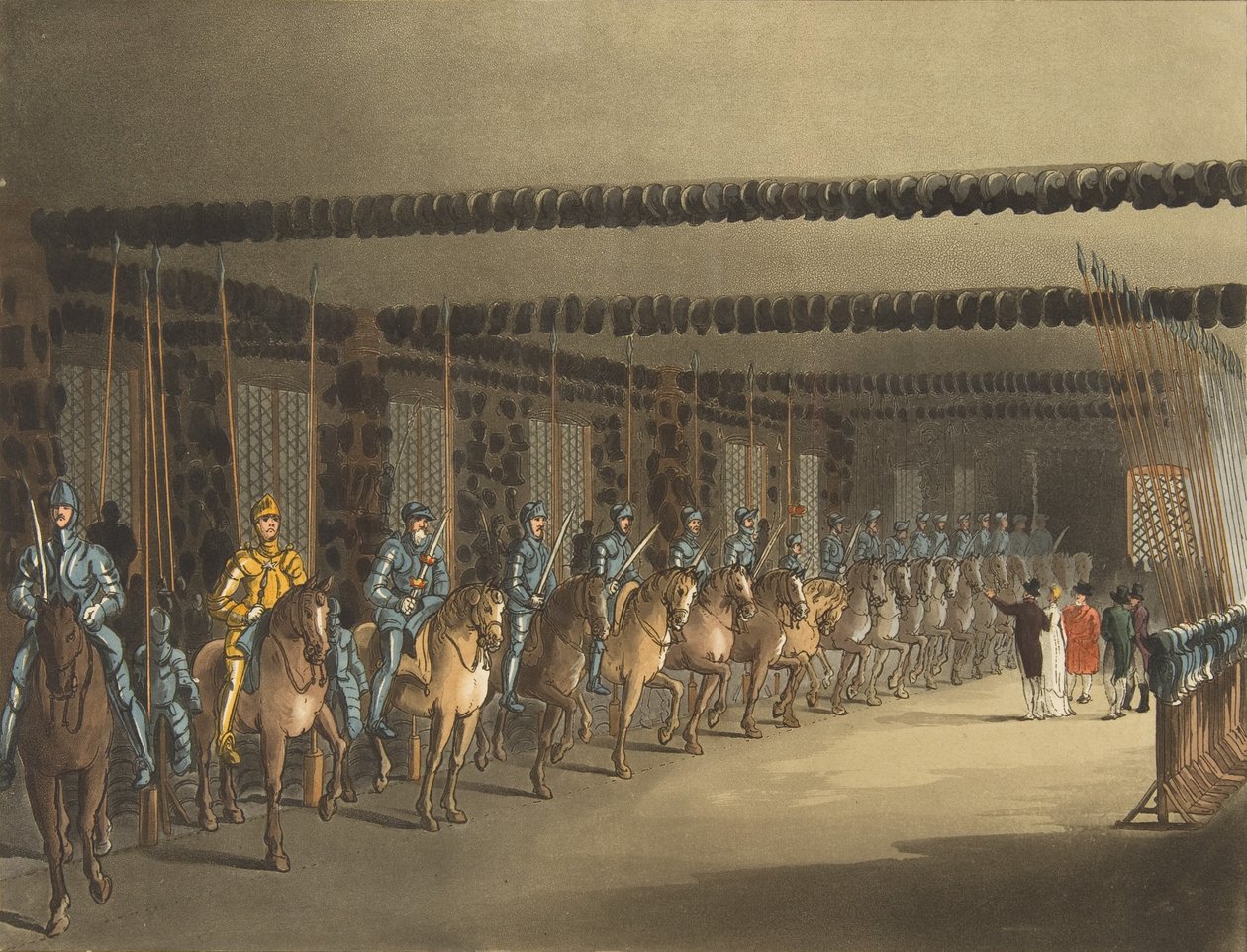 مستودع الأسلحة الحصان ، برج لندن ، 1 نوفمبر 1809. ، 1 نوفمبر 1809 بواسطة توماس رولاندسون