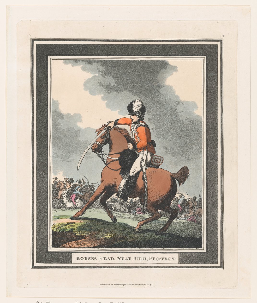 رأس الخيول ، بالقرب من الجانب ، حماية ، 1 سبتمبر 1798 ، 1 سبتمبر 1798. بواسطة توماس رولاندسون