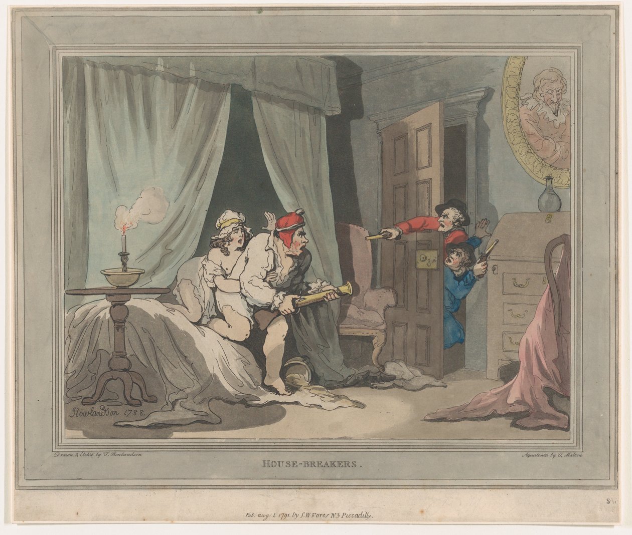 House-Breakers ، 1 أغسطس 1791 ، 1 أغسطس 1791 بواسطة توماس رولاندسون