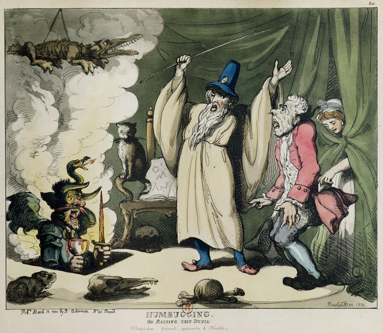 التواضع أو رفع الشيطان ، 1800 (لون ليثو) بواسطة توماس رولاندسون