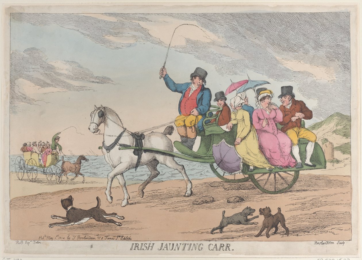 سيارة Jaunting الأيرلندية ، 1 مايو 1814 ، 1 مايو 1814. بواسطة توماس رولاندسون