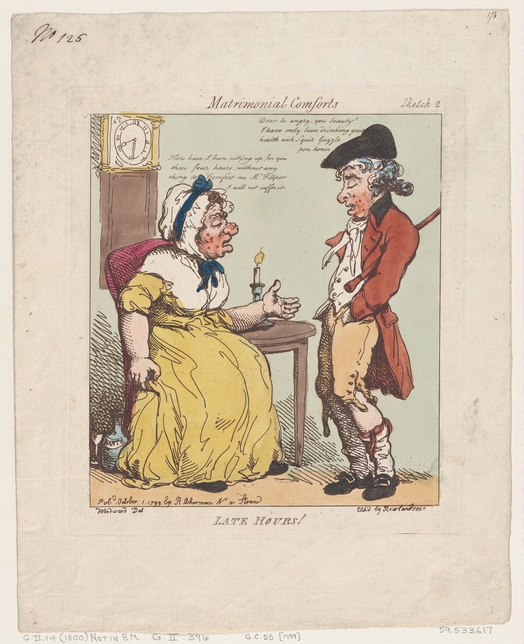 ساعات متأخرة! 1 أكتوبر 1799 1 أكتوبر 1799. بواسطة توماس رولاندسون