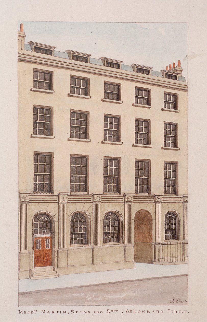 شارع لومبارد ، لندن ، c1850 بواسطة توماس رولاندسون