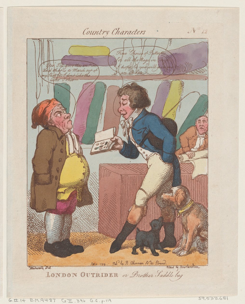 London Outrider ، أو Brother Saddlebag ، 10 سبتمبر 1799 ، 10 سبتمبر 1799. بواسطة توماس رولاندسون