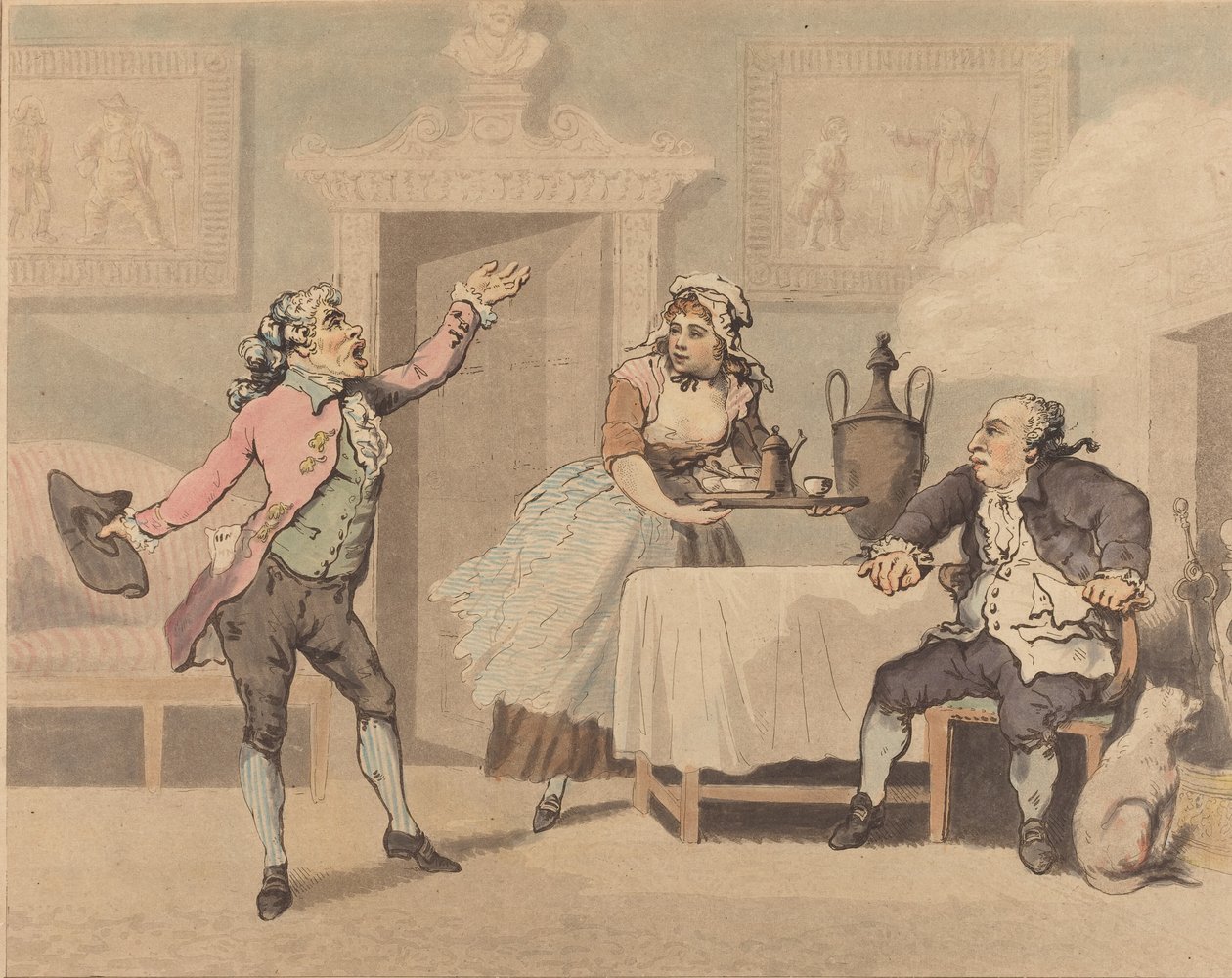 مدير و Spouter ، 1784. بواسطة توماس رولاندسون