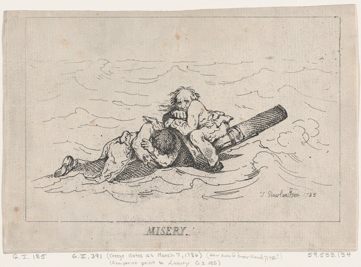 بؤس ، 1785 ، 1785. بواسطة توماس رولاندسون