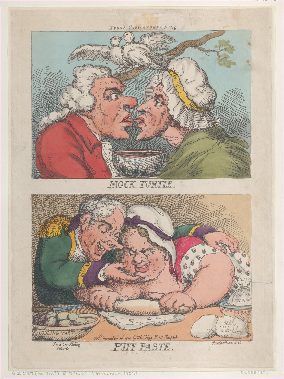 السلحفاة الوهمية ، Puff Paste ، 20 نوفمبر 1810. ، 20 نوفمبر 1810. بواسطة توماس رولاندسون