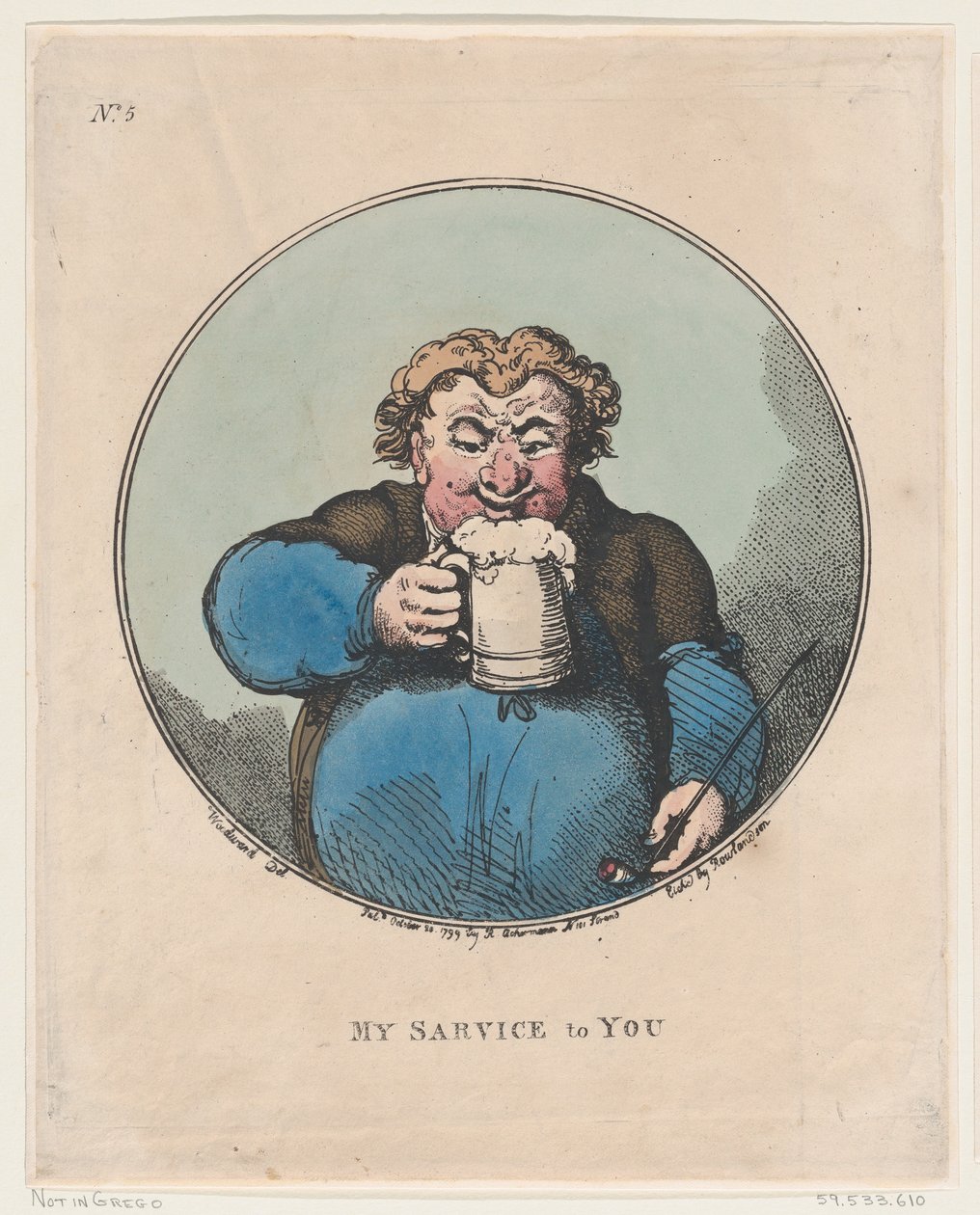 خدمتي إليك ، 20 أكتوبر 1799 ، 20 أكتوبر 1799. بواسطة توماس رولاندسون