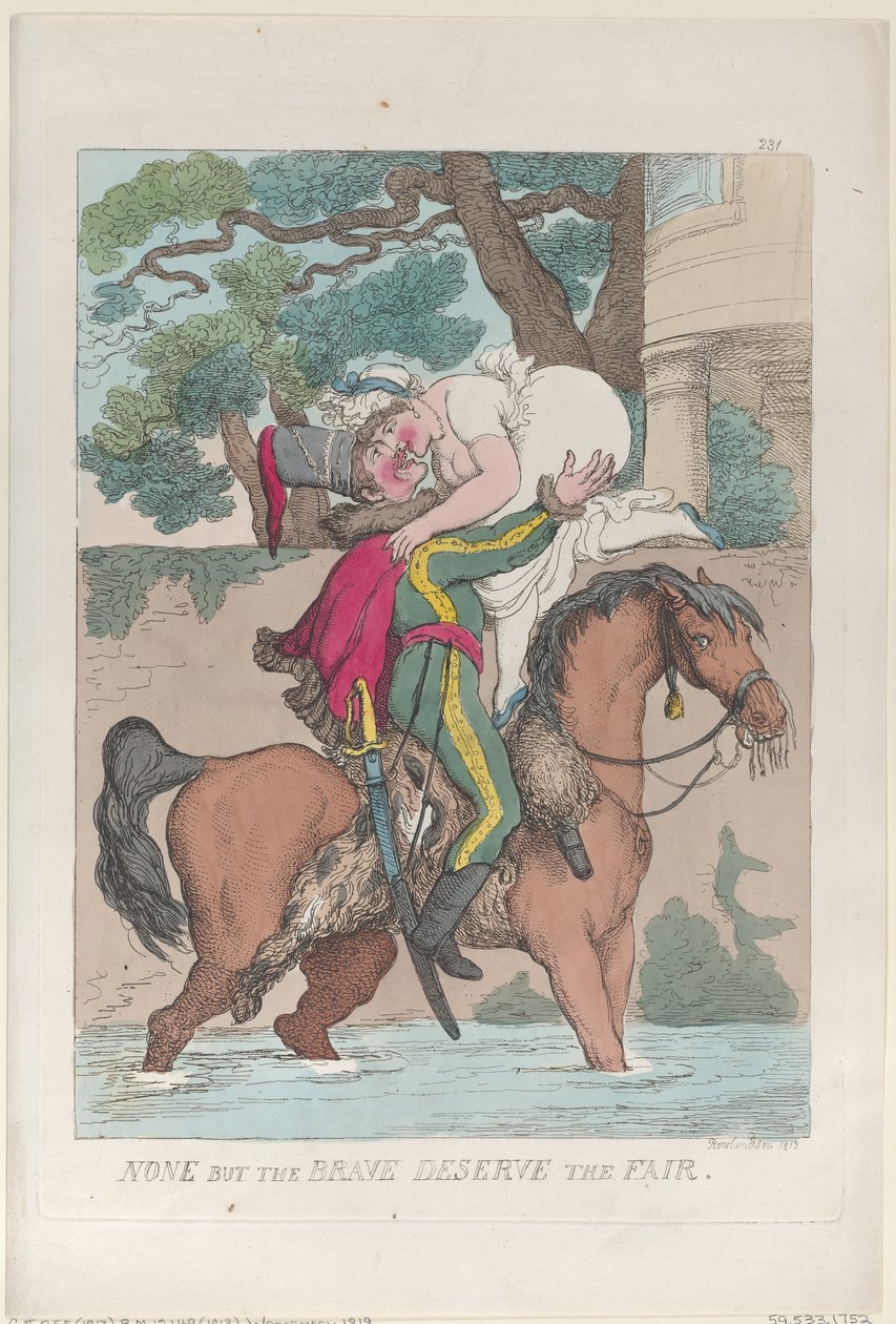 لا شيء سوى الشجعان يستحقون المعرض ، 1813. ، 1813. بواسطة توماس رولاندسون