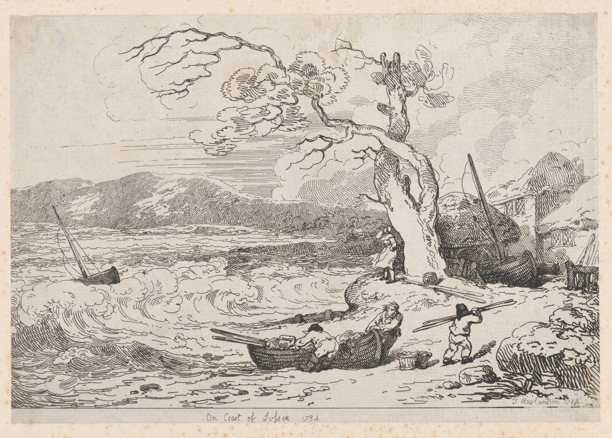 على ساحل ساسكس ، 1784-85. ، 1784-85. بواسطة توماس رولاندسون
