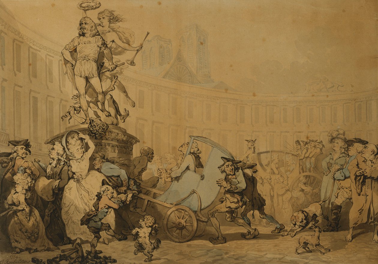 مكان فيكتوار في باريس ، 1784 بواسطة توماس رولاندسون