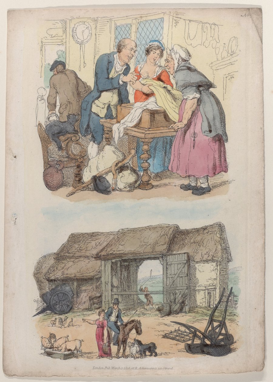 اللوحة 5 ، من العالم المصغر ، 1816 ، 1816. بواسطة توماس رولاندسون
