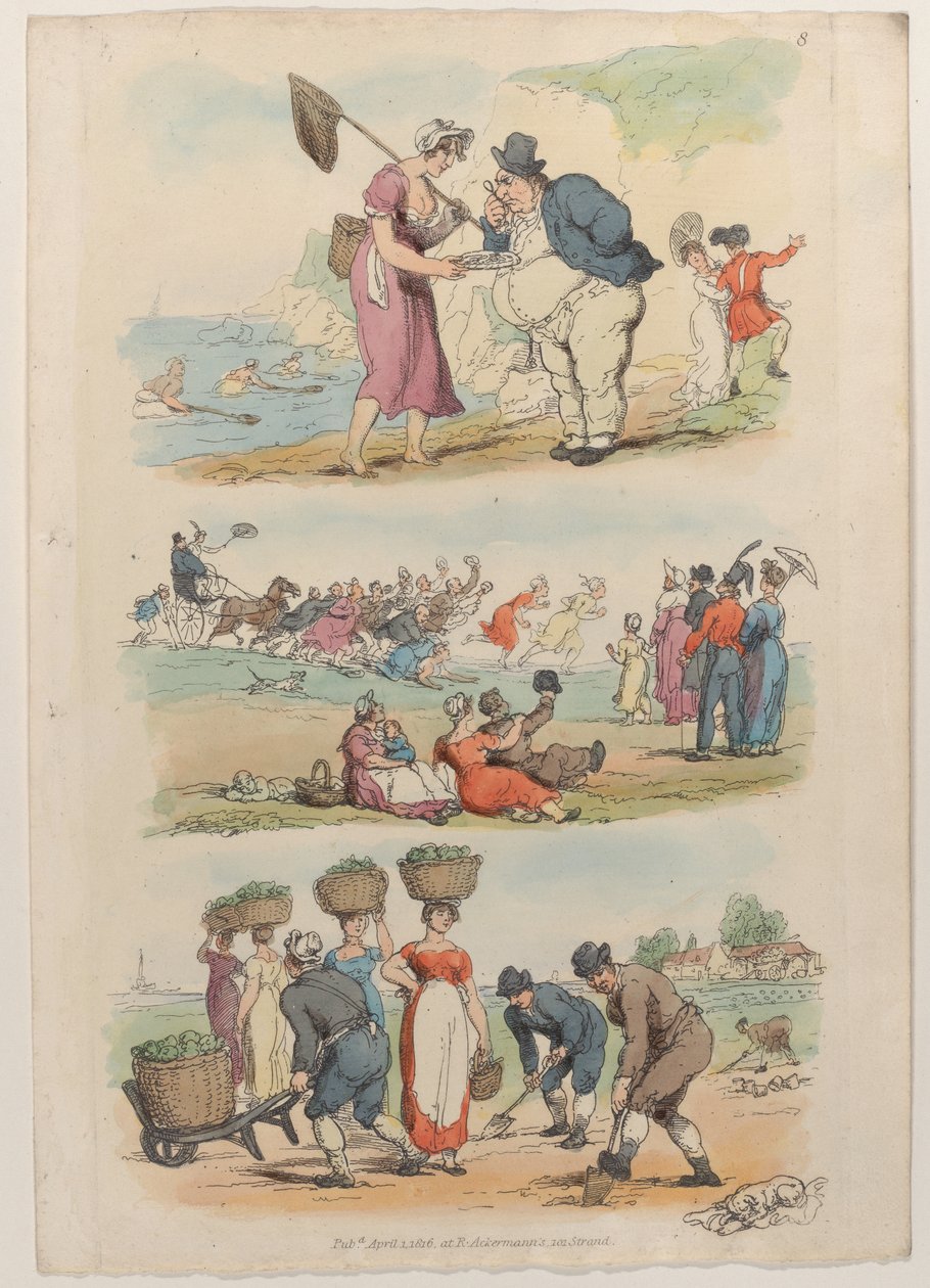 اللوحة 8 ، من العالم المصغر ، 1816 ، 1816. بواسطة توماس رولاندسون