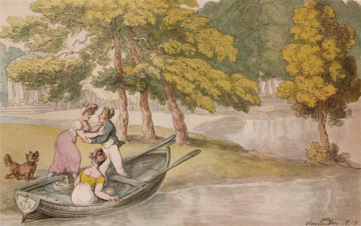 بابيز فيلا ، تويكنهام: The Outing ، c1819 بواسطة توماس رولاندسون