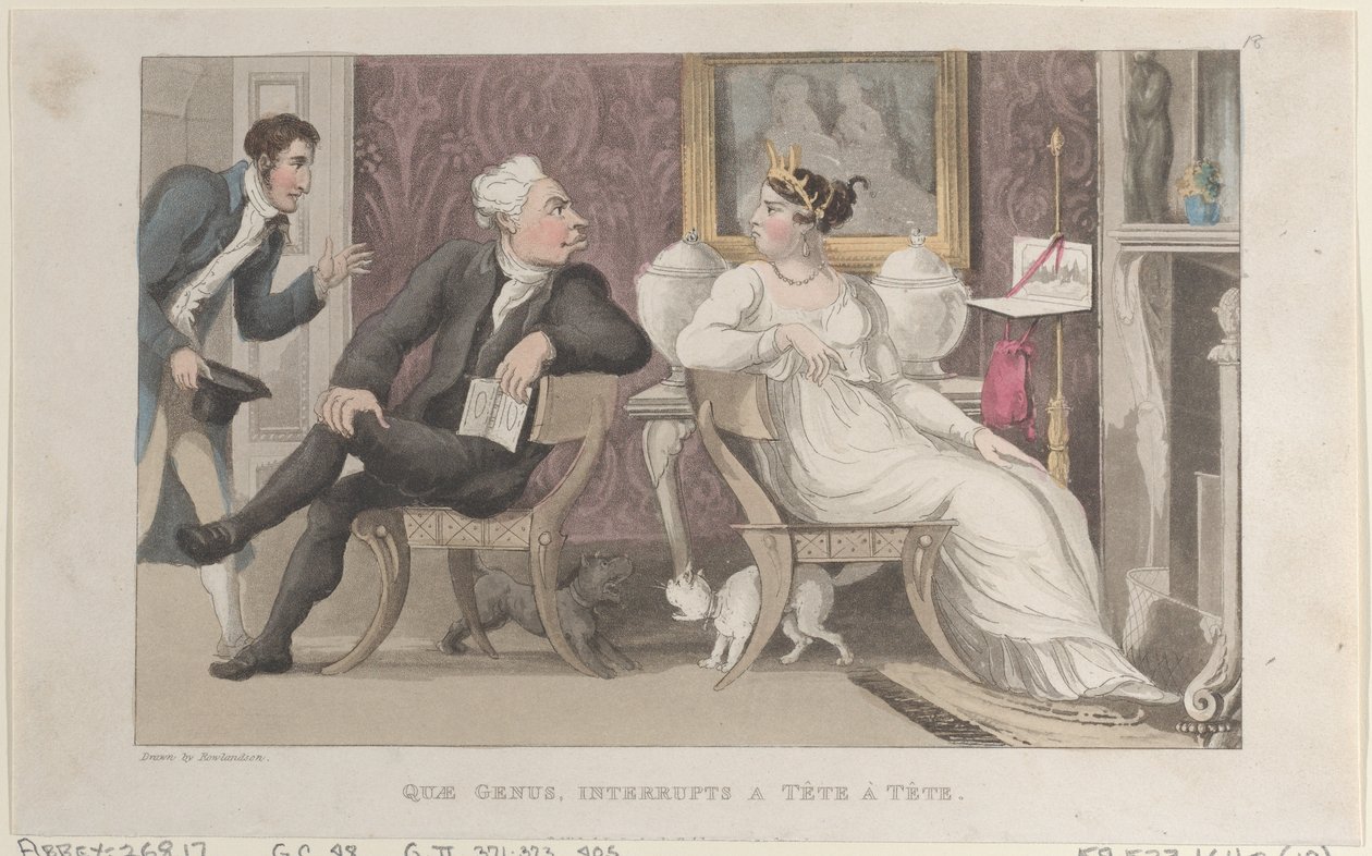 Quae Genus ، يقاطع a Tête à Tête ، من تاريخ Johnny Quae Genus ، T ... ، 1 يناير 1822 بواسطة توماس رولاندسون