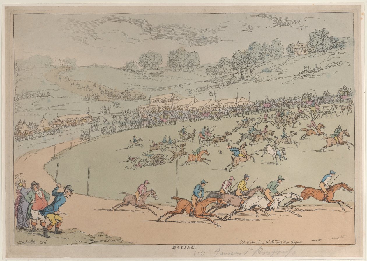 السباق ، 20 أكتوبر 1811. ، 20 أكتوبر ، 1811. بواسطة توماس رولاندسون