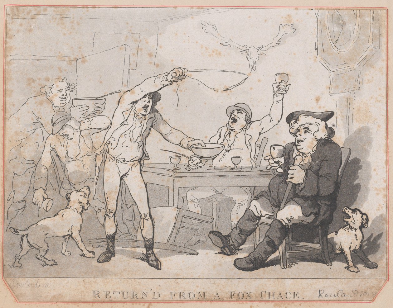 عاد من Fox Chace [كذا] ، 1787. بواسطة توماس رولاندسون