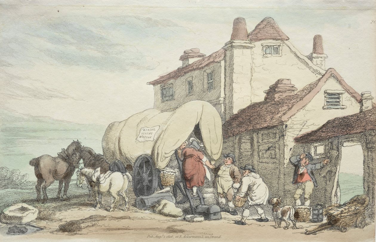 عرض Richardsons: عربة طيران ، 1816. بواسطة توماس رولاندسون