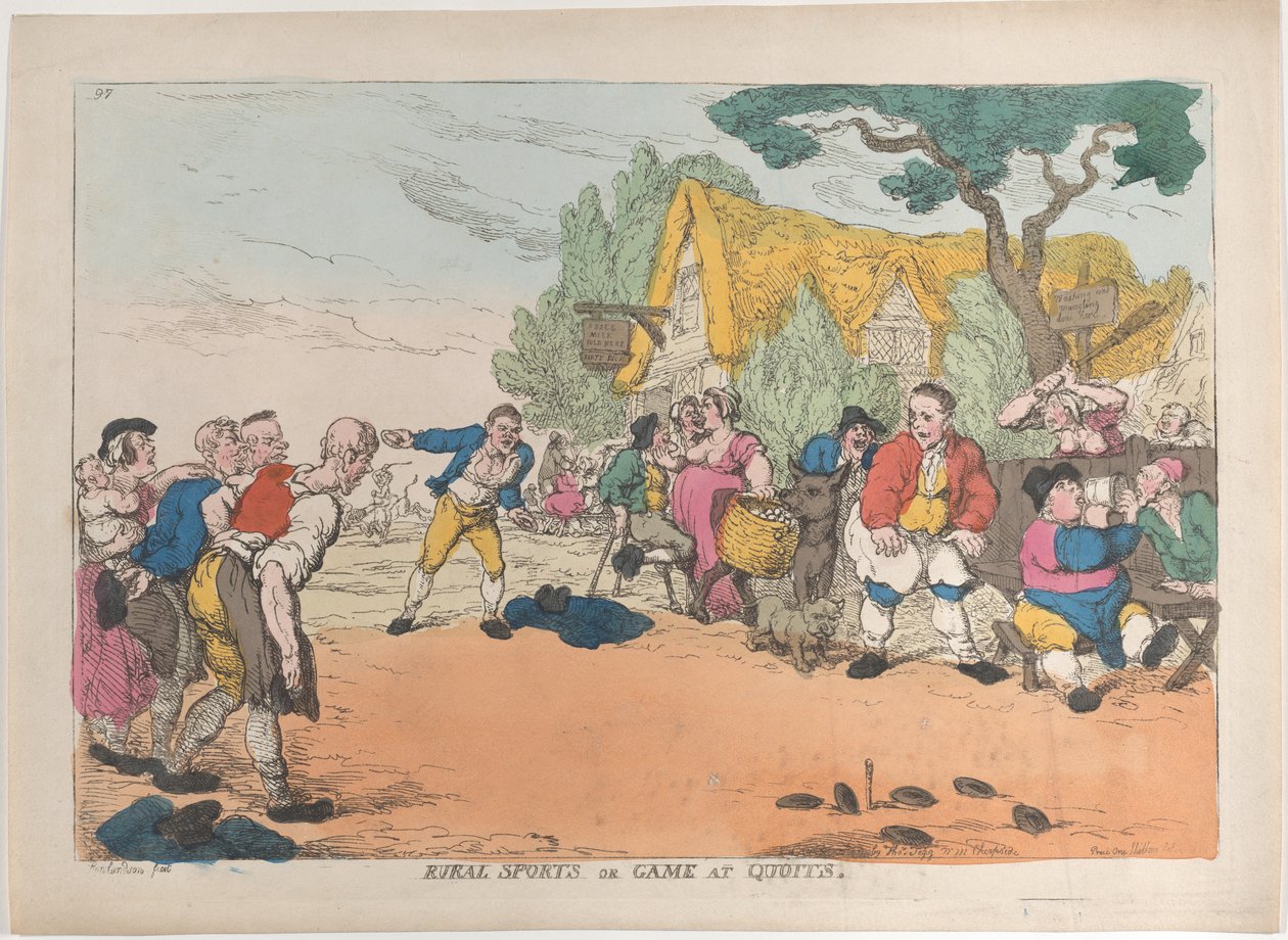 الرياضة الريفية أو اللعبة في Quoits ، 30 أكتوبر 1811. ، 30 أكتوبر 1811. بواسطة توماس رولاندسون