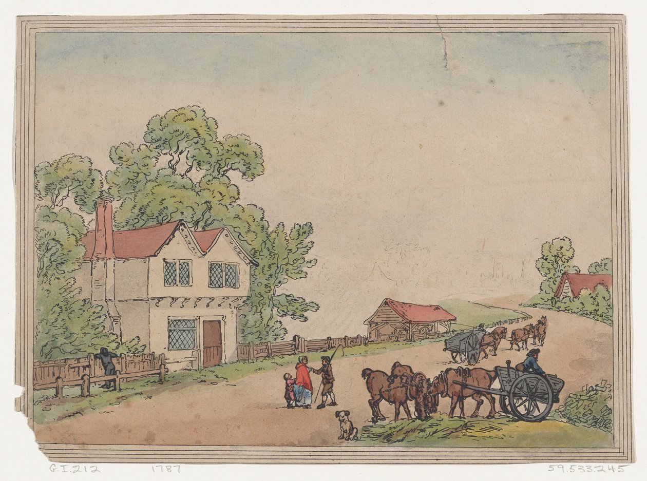 رسم ريفي ، 1787. ، 1787. بواسطة توماس رولاندسون
