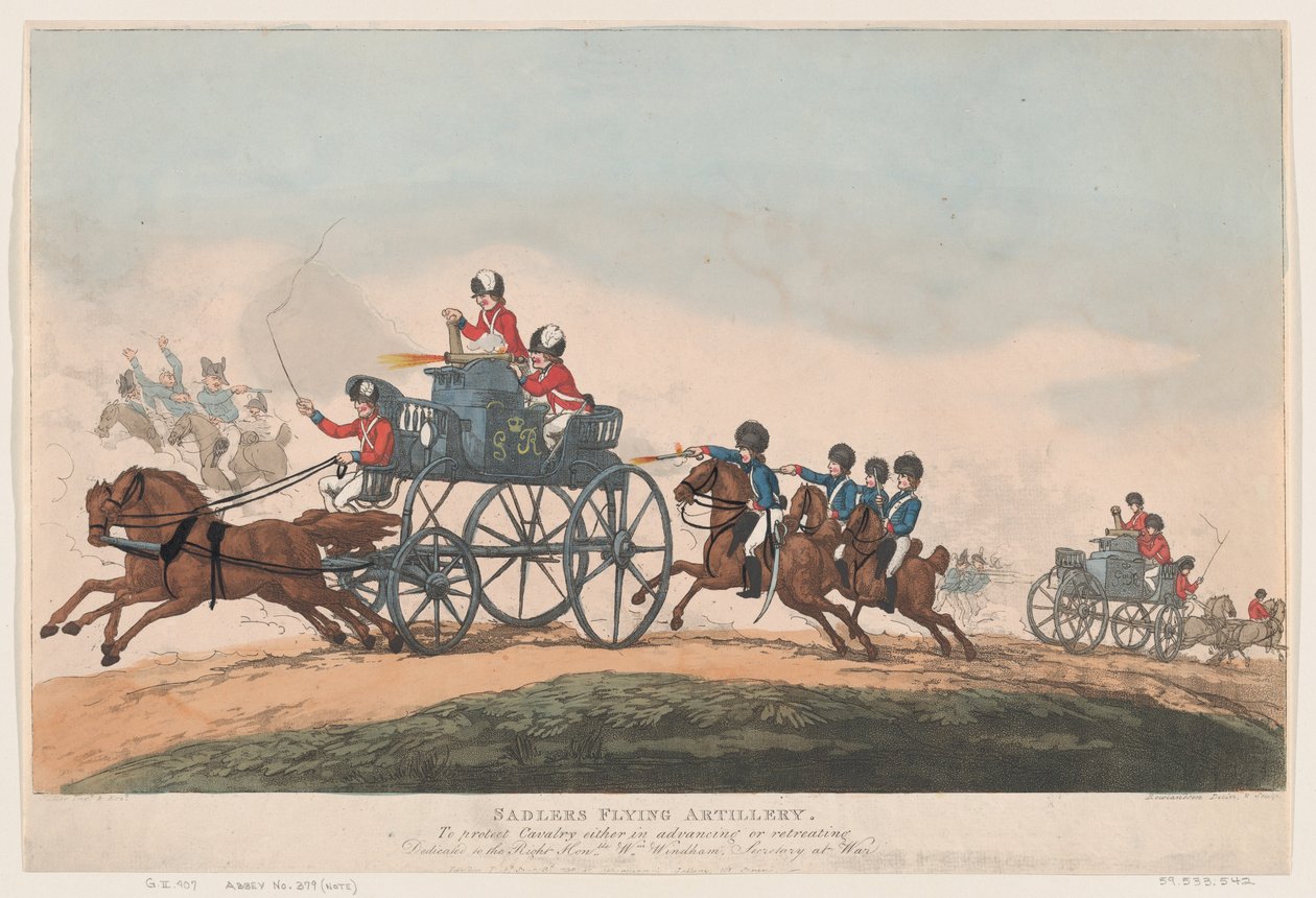 مدفعية سادلرز الطائرة ، 3 سبتمبر 1798 ، 3 سبتمبر 1798. بواسطة توماس رولاندسون