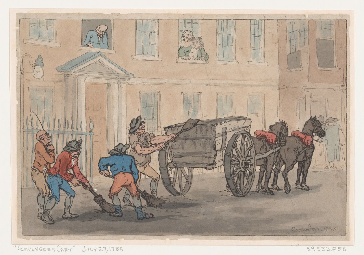 عربة زبال ، 1788. ، 1788. بواسطة توماس رولاندسون