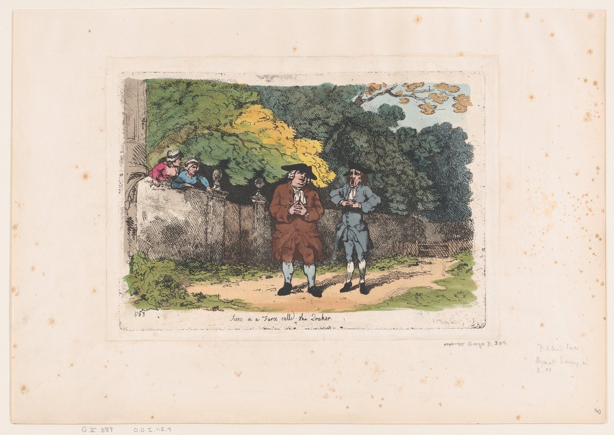 مشهد في مهزلة تسمى الكويكر 22 ديسمبر 1783 ، 22 ديسمبر 1783. بواسطة توماس رولاندسون