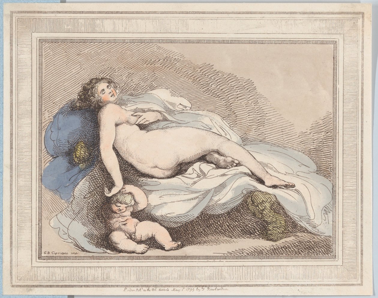 كوكب الزهرة النائم والحب ، 1799 ، 1799. بواسطة توماس رولاندسون