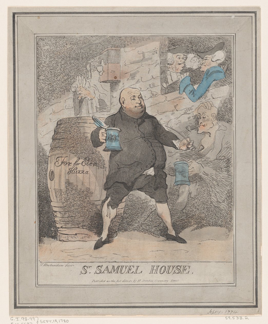 الأب صموئيل هاوس ، [1780] أعيد إصداره في 1786-91 ، [1780] وأعيد إصداره في 1786-1791. بواسطة توماس رولاندسون