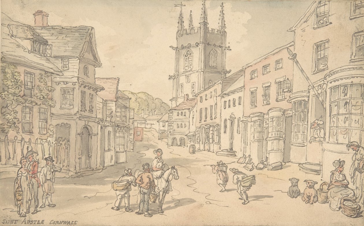 سانت أوستل ، كورنوال ، 1780-1827. بواسطة توماس رولاندسون