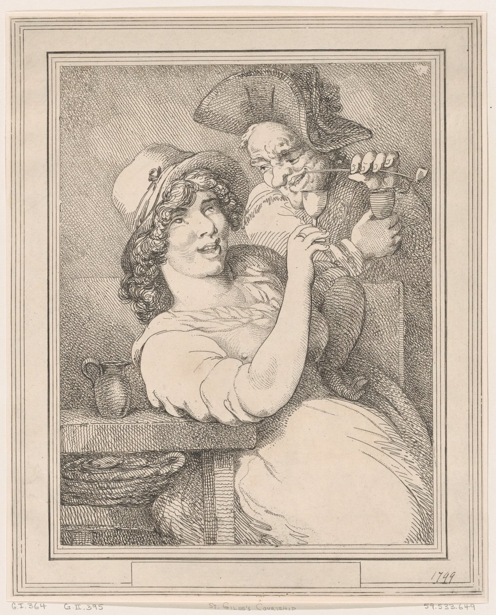 مغازلة سانت جايلز ، 1799 ، 1799. بواسطة توماس رولاندسون