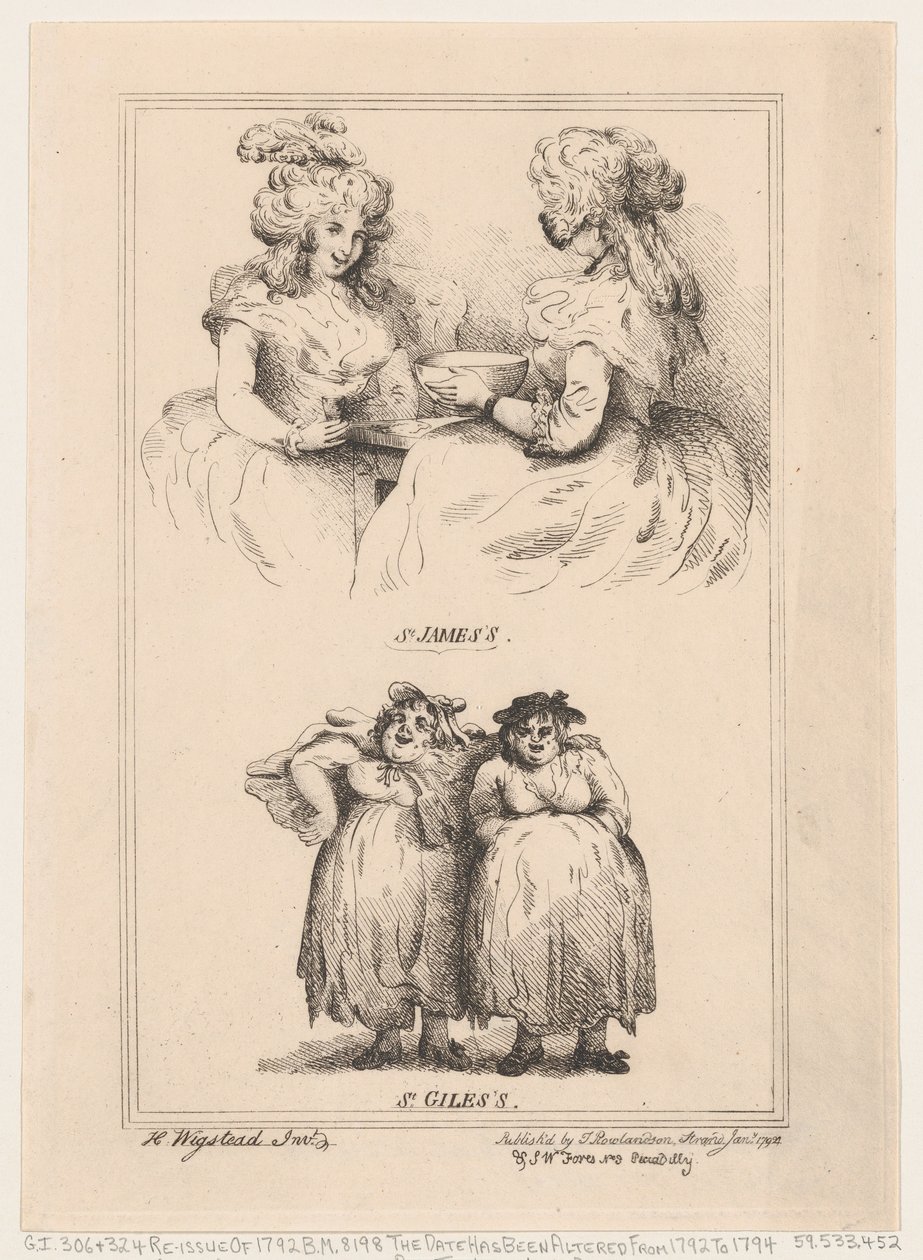 سانت جيمس وسانت جايلز ، 1792. ، 1792. بواسطة توماس رولاندسون
