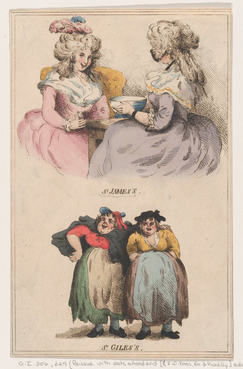 سانت جيمس وسانت جايلز ، 1 ديسمبر 1791. ، 1 ديسمبر 1791. بواسطة توماس رولاندسون