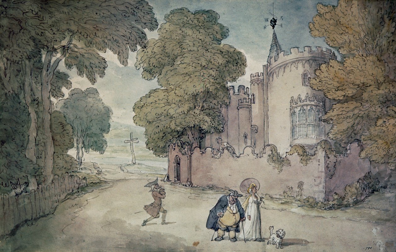 Strawberry Hill (أكواينت ملونة يدوياً) بواسطة توماس رولاندسون