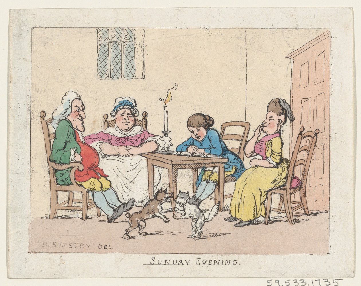 مساء الأحد 1770-1780 .1770-1780. بواسطة توماس رولاندسون