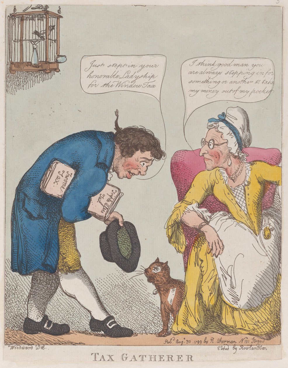 جامع الضرائب ، 30 أغسطس 1799. ، 30 أغسطس 1799. بواسطة توماس رولاندسون