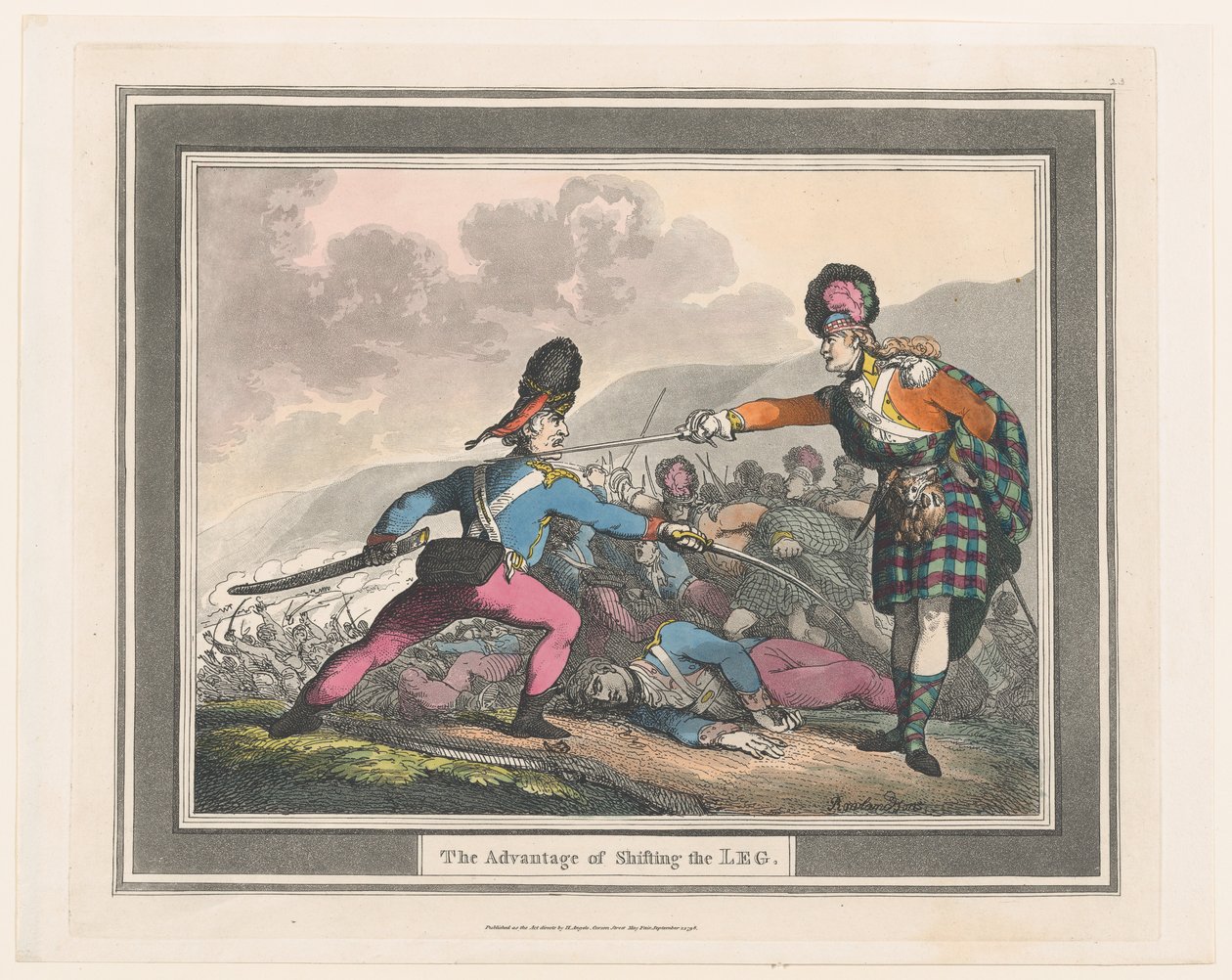 ميزة تحريك الساق ، سبتمبر 1798. ، سبتمبر 1798. بواسطة توماس رولاندسون