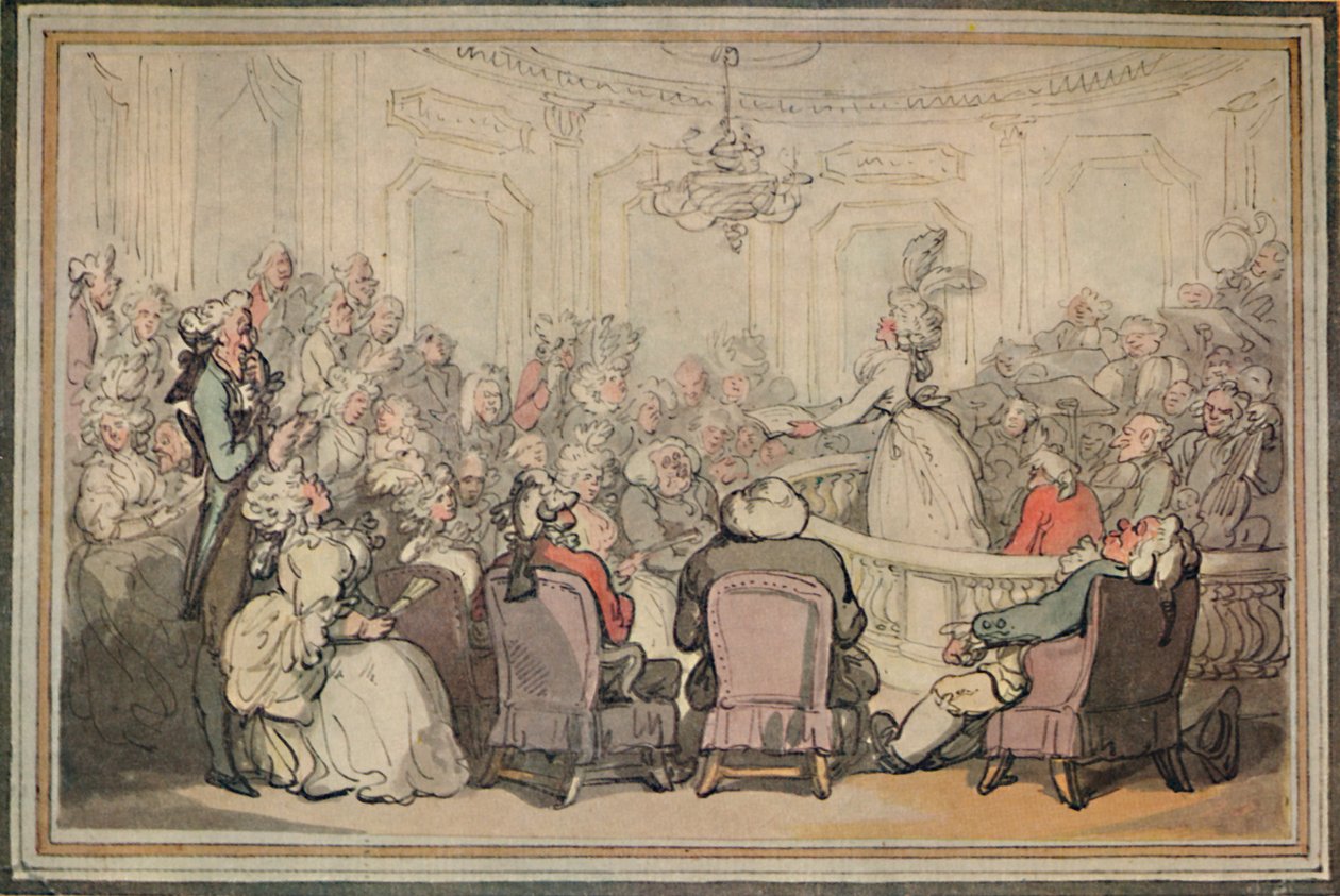الحفلة الموسيقية. من رحلة ماثيو برامبلز إلى باث ، c1780-1820 ، 1923 بواسطة توماس رولاندسون