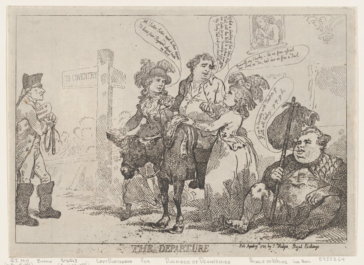 رحيل 29 أبريل 1784 ، 29 أبريل 1784. بواسطة توماس رولاندسون