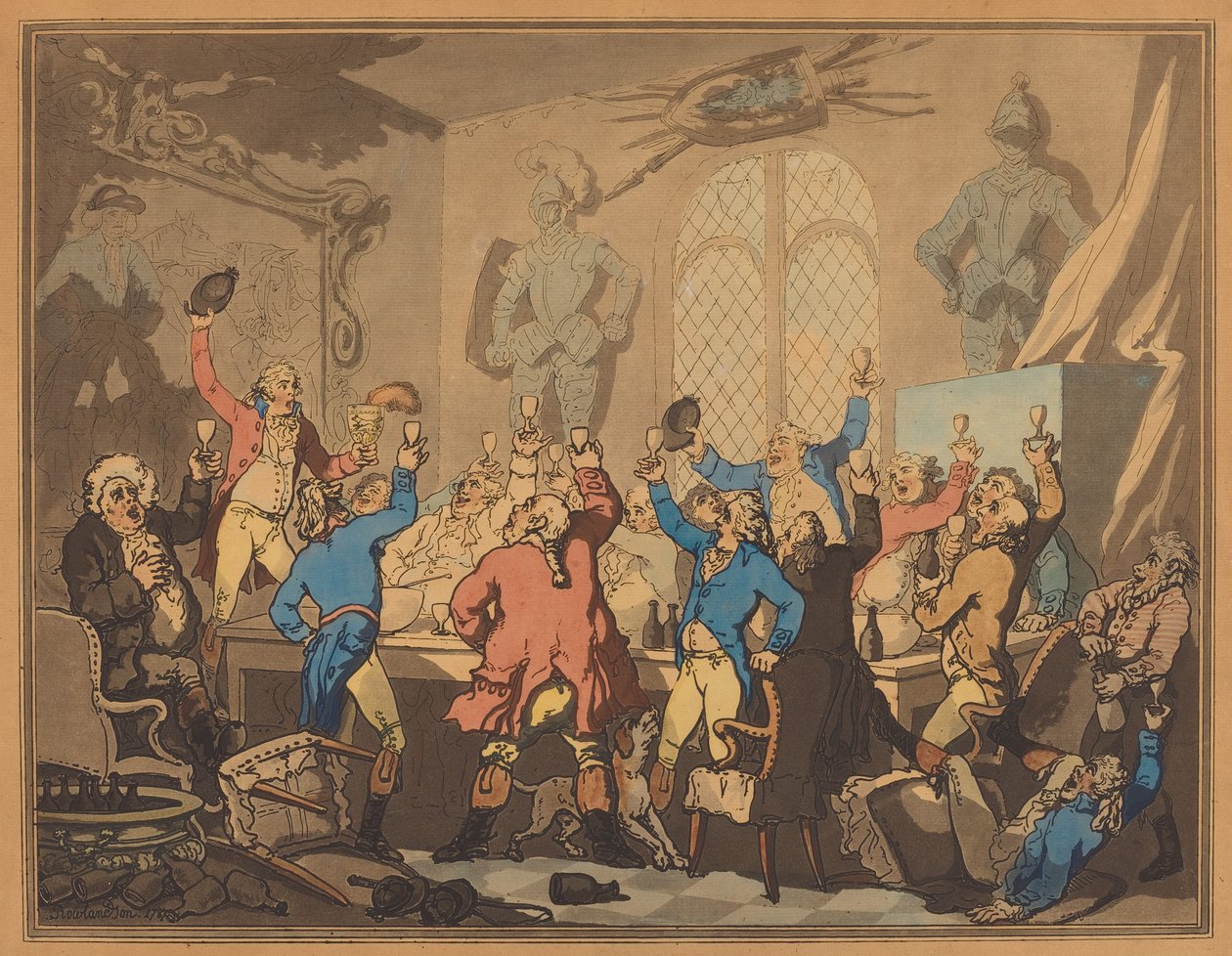العشاء 1787. بواسطة توماس رولاندسون