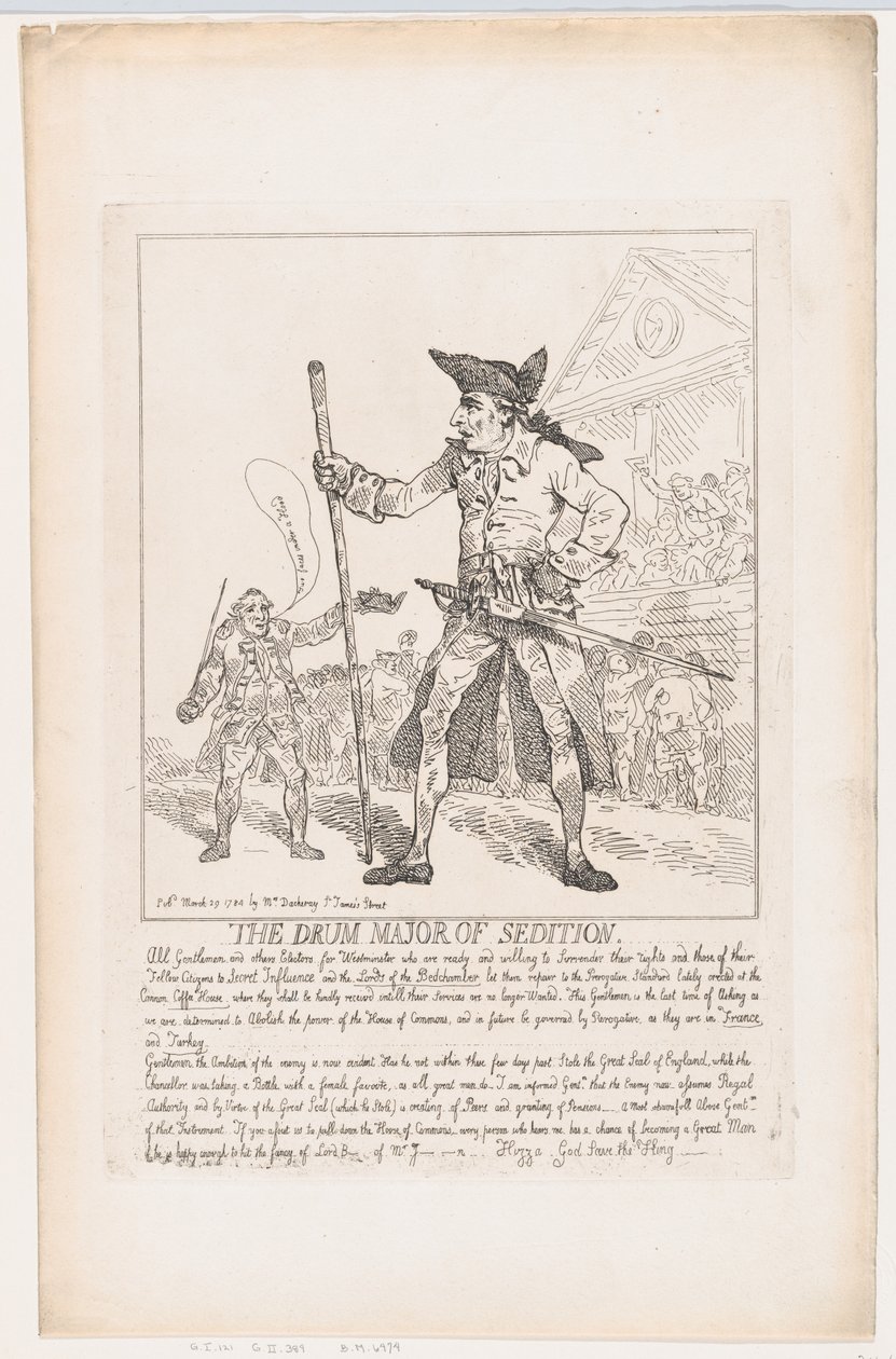 الطبل الرائد في الفتنة ، 29 مارس ، 1784 ، 29 مارس ، 1784. بواسطة توماس رولاندسون