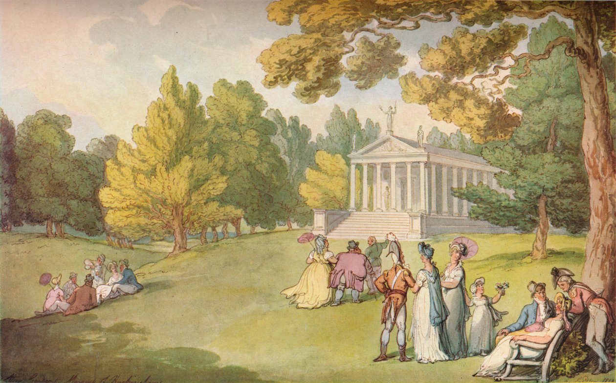 الحدائق في ستو هاوس ، باكز ، c1785 بواسطة توماس رولاندسون