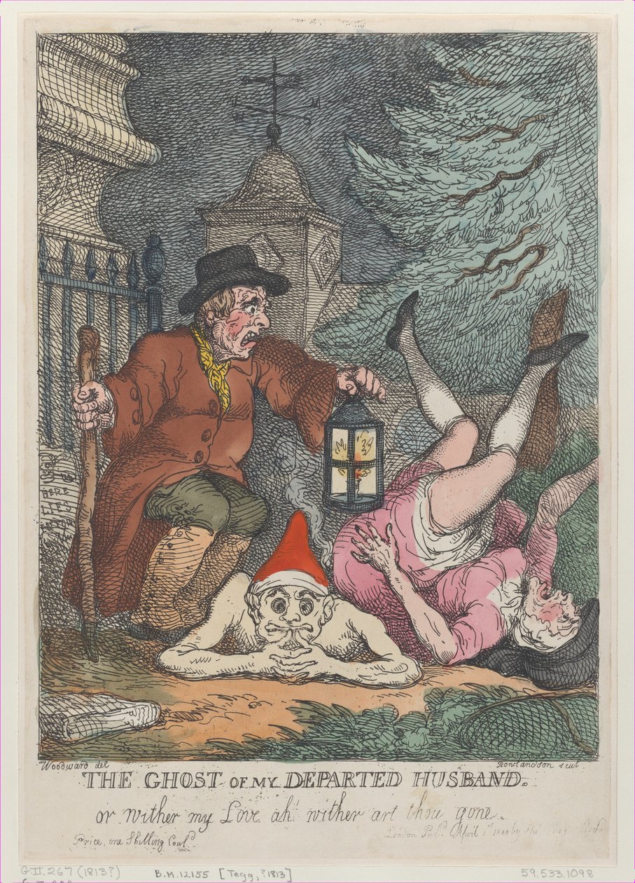 شبح زوجي الراحل ، أو يذبل حبي ، هل ذهبت ، أبري ... ، 1 أبريل 1808. بواسطة توماس رولاندسون