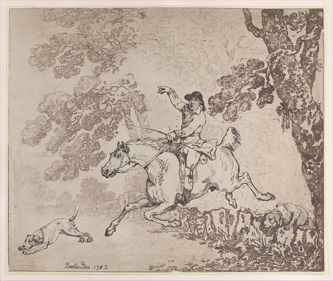 الهنتسمان ، 1785 ، 1785. بواسطة توماس رولاندسون