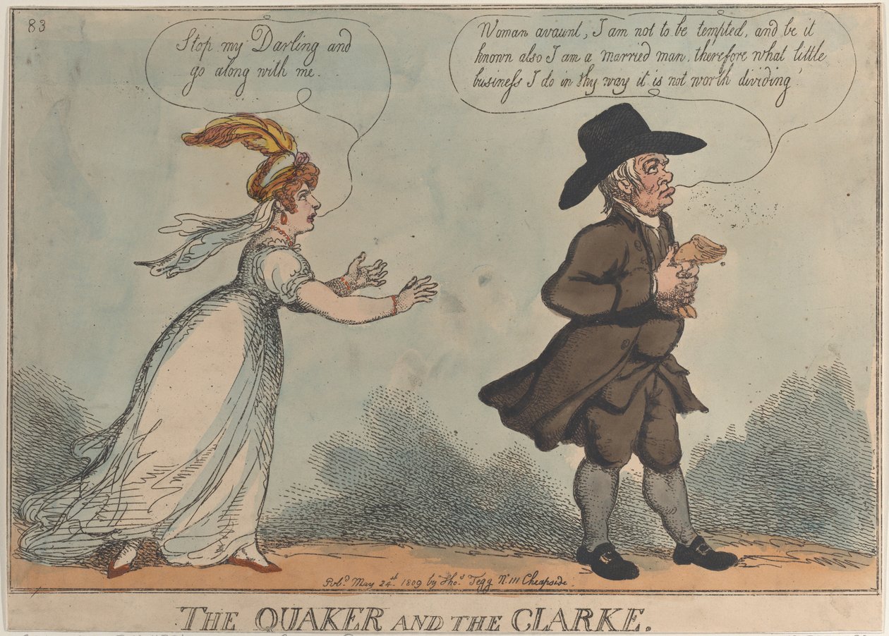 The Quaker and the Clarke ، 24 مايو 1809. ، 24 مايو 1809. بواسطة توماس رولاندسون