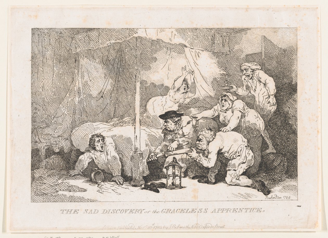 الاكتشاف المحزن للمبتدئ الذي لا يعرف الرحمة ، 30 نوفمبر 1785. ، 30 نوفمبر 1785. بواسطة توماس رولاندسون